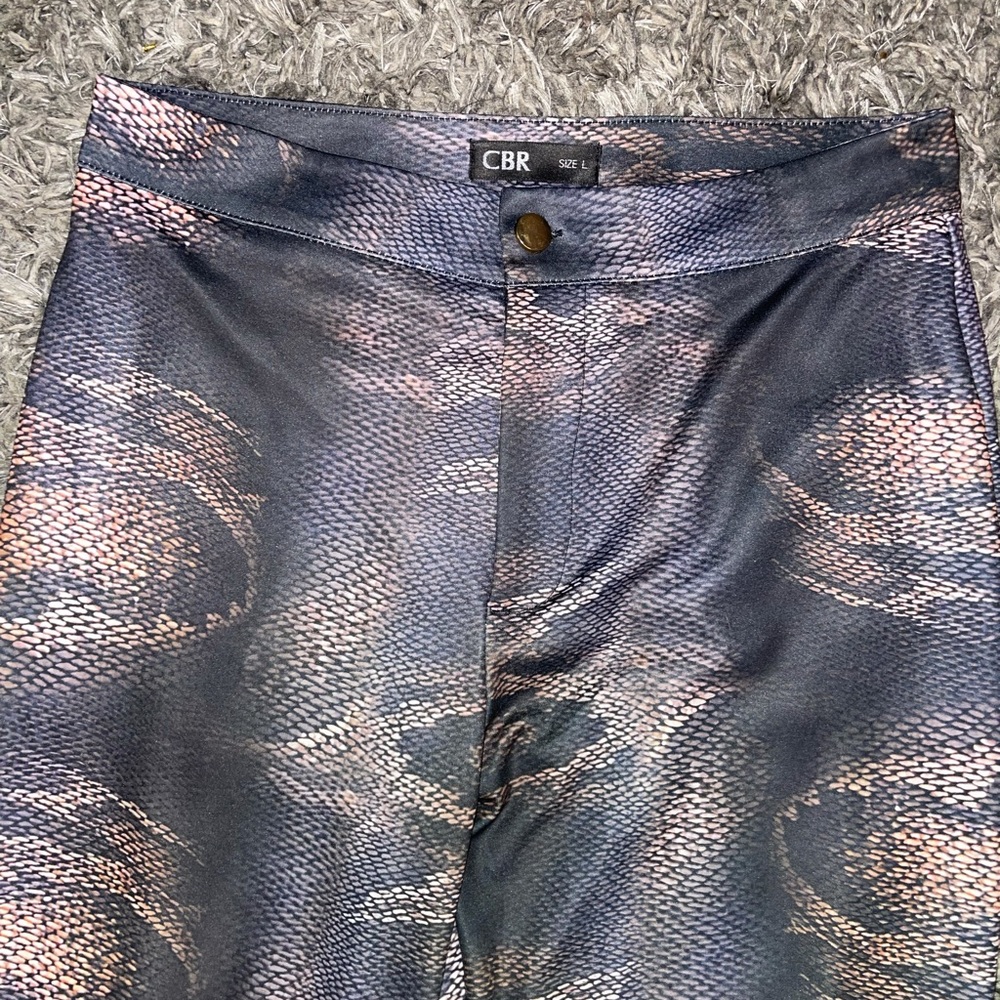 Brown snake print pants